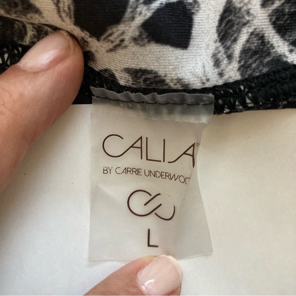 CALIA  Women's Essential Tight Fit Charcoal Geo Ankle Leggings Size L - Picture 7 of 12